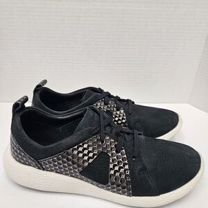 Clarks Black and Gray Women's Sneakers